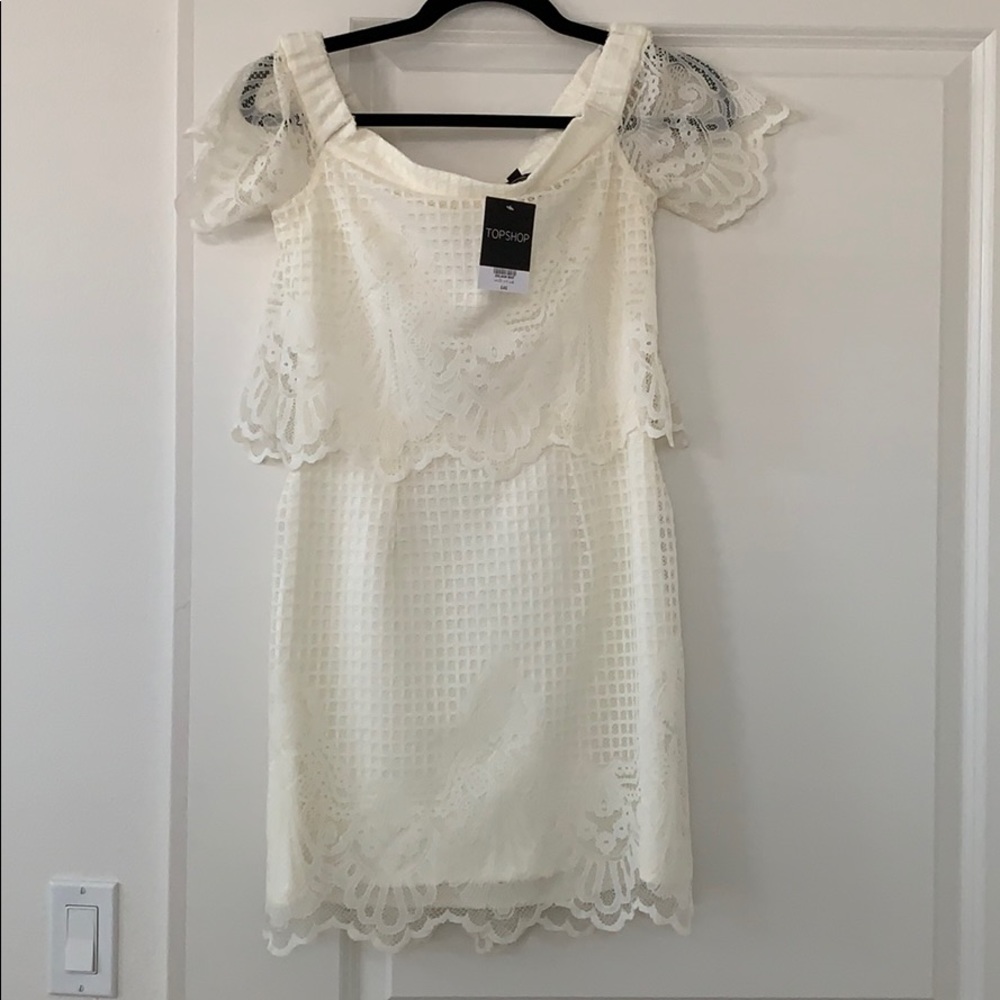 Cream Top Shop dress